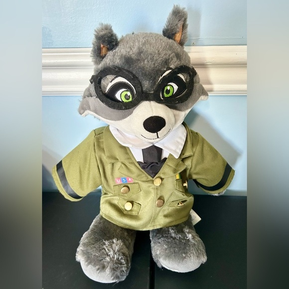 Build a bear Great Wolf Lodge collection lot of 5 raccoon/squirrel/dragon plush - Picture 5 of 9
